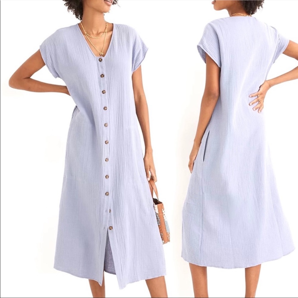 Madewell Lightspun Easy Midi Dress size XL - EUC